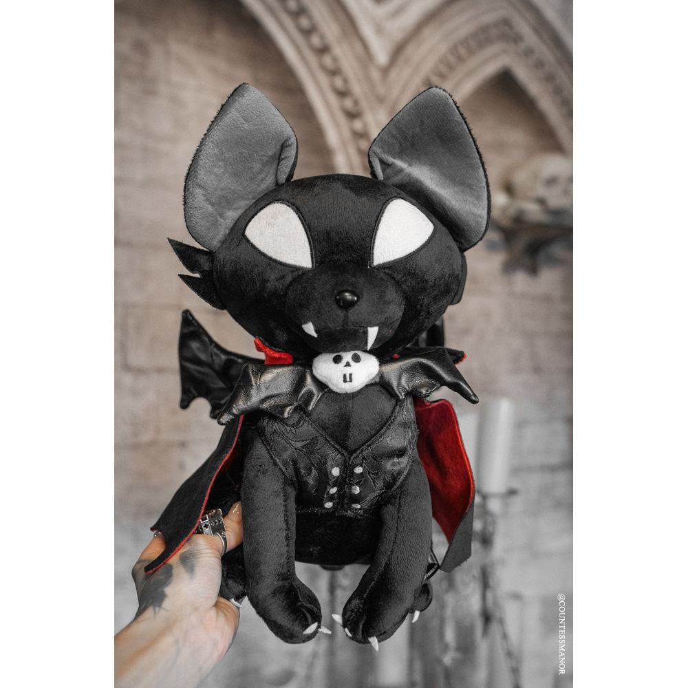 Vampire Freaks - Vampire Kitty Pluche knuffel - Zwart/Wit